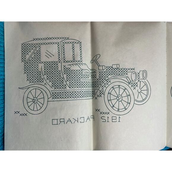 iron on transfers 7261 Antique car cross stitch - Picture 3 of 7